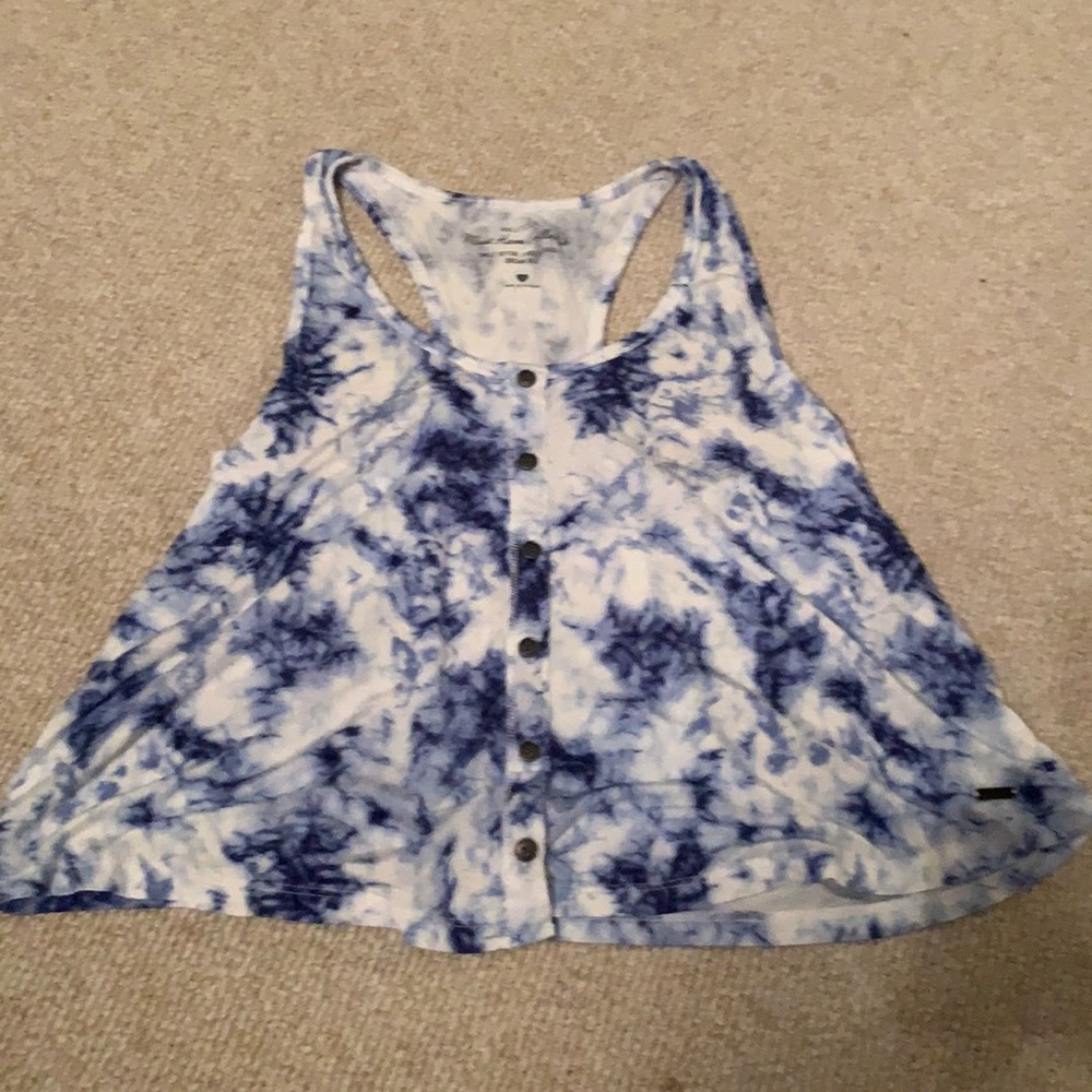 Light American Eagle tie die tank